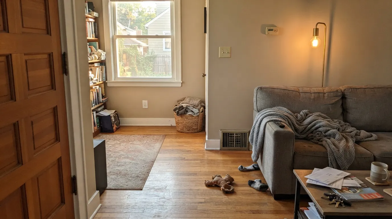 Dunn-Edwards Trail Dust in a real room
