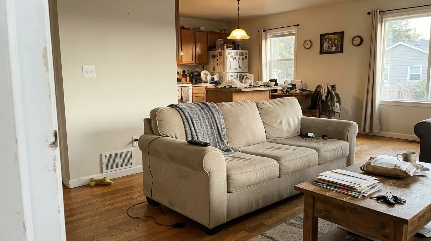 Dunn-Edwards Whisper Gray in a real room