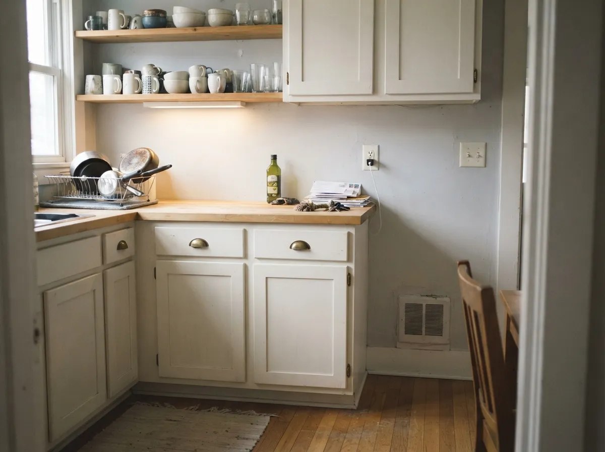 Its best job: cabinets against warm wood and brass, where the lack of any added pigment reads as honest, not cold.