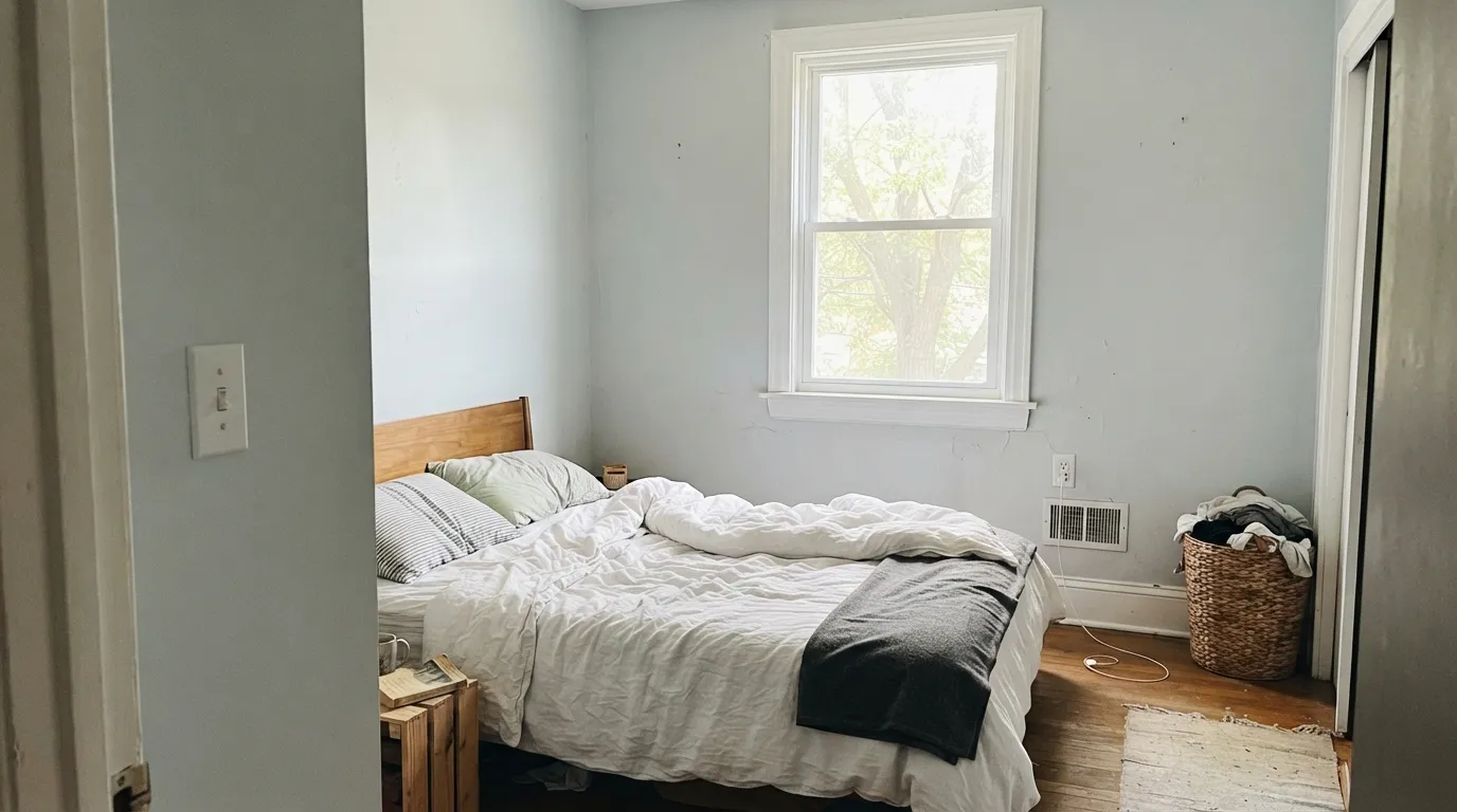 Farrow & Ball Borrowed Light in a real room