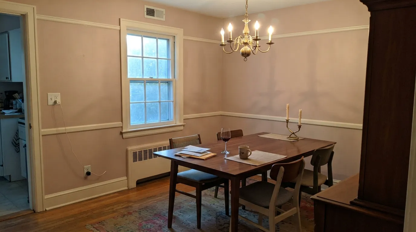 Farrow & Ball Dead Salmon in a real room