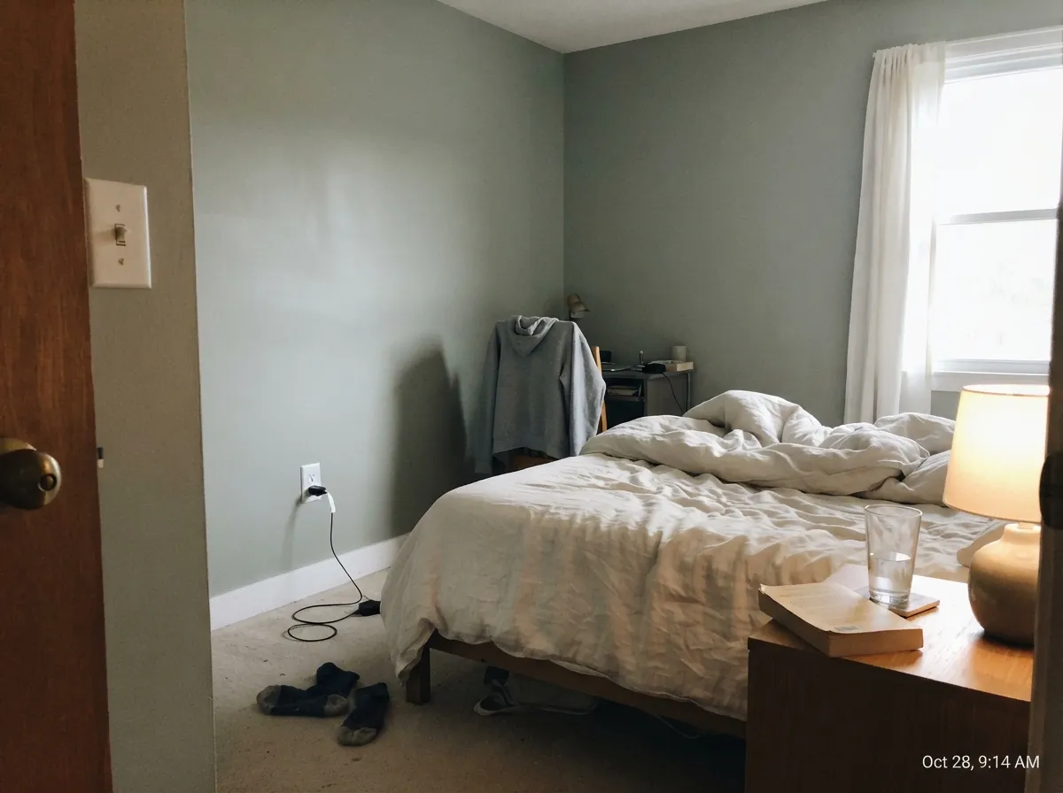 Morning light keeps it cooler and closer to true gray — the calmer, quieter side of the color.