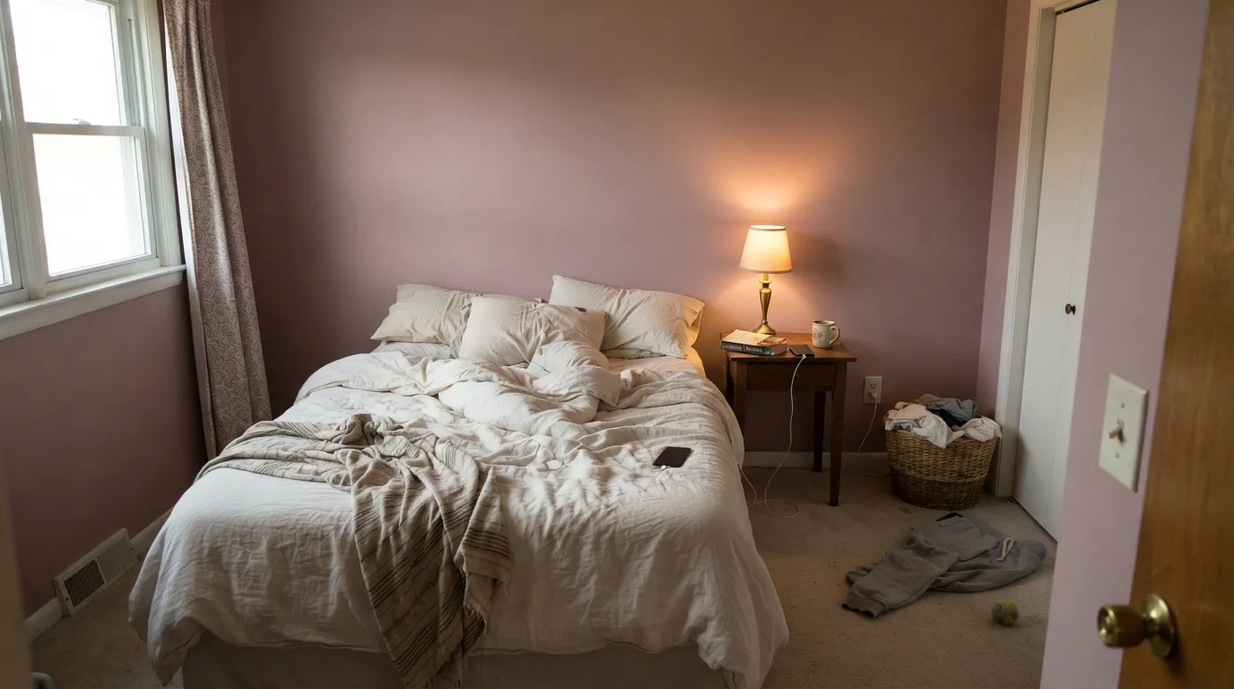 Farrow & Ball Sulking Room Pink in a real room