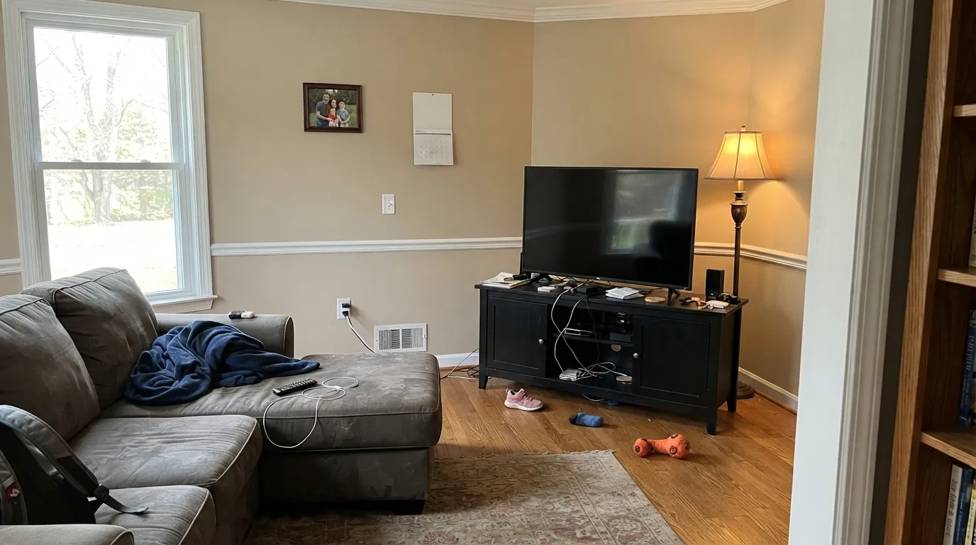 PPG / Glidden Best Beige in a real room