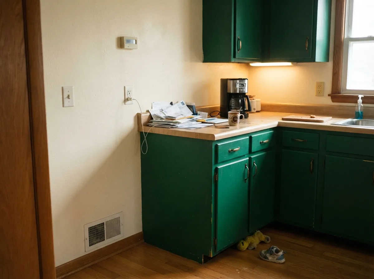 The smart dose: Ivy League on cabinets under a cream wall, not on four walls — jewel where you can wipe it, brass where it belongs.