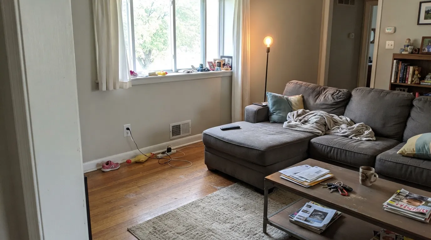 Pratt & Lambert Light Grey in a real room