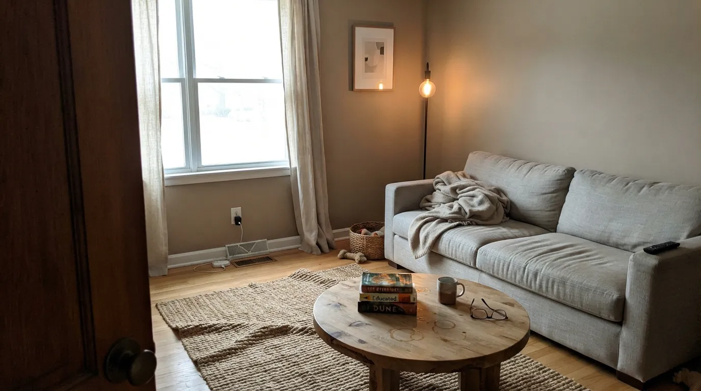 Sherwin-Williams Antler Velvet in a real room