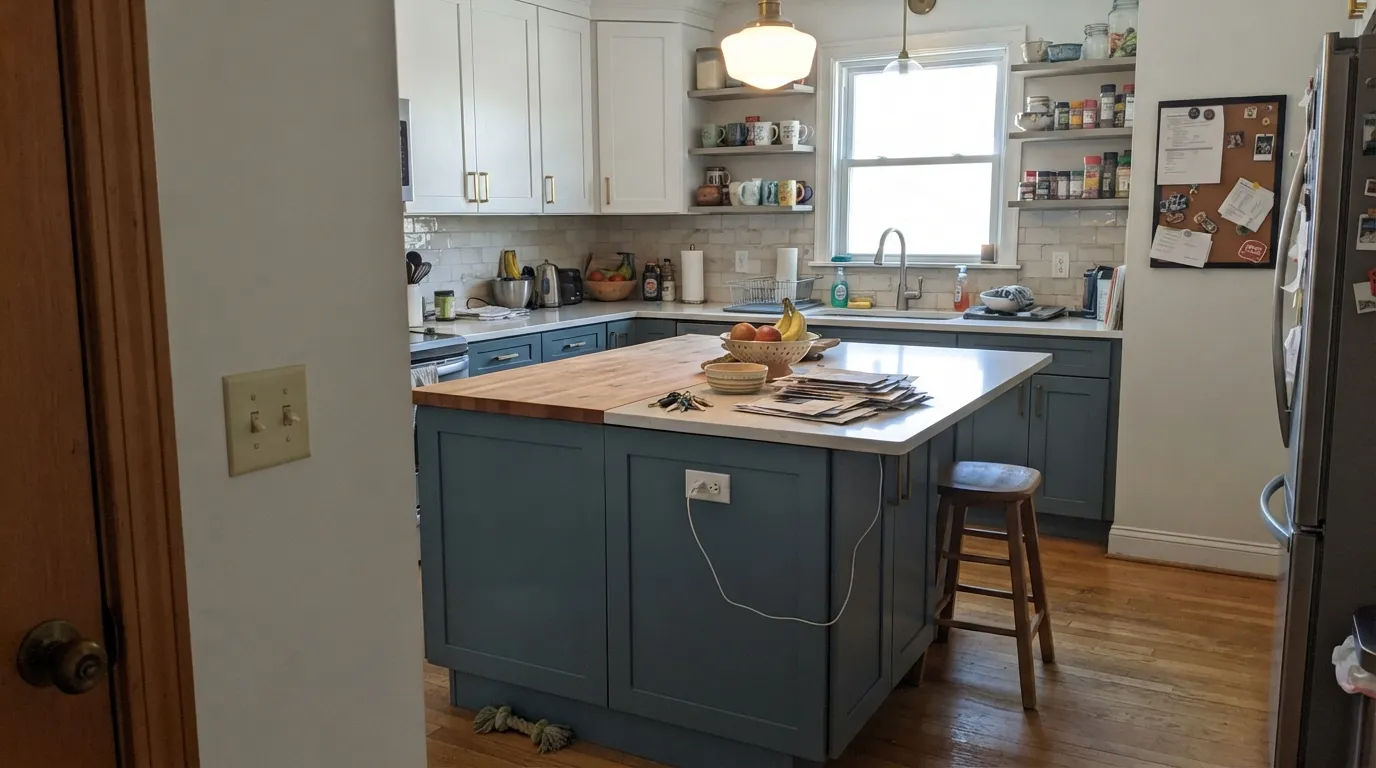 Sherwin-Williams Blustery Sky in a real room