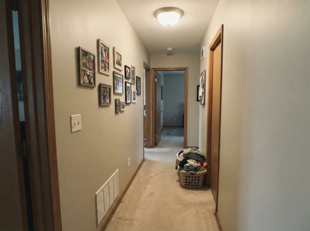 City Loft carrying through a windowless hallway without glare.