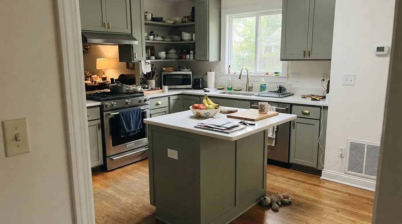 Sherwin-Williams Coastal Plain in a real room