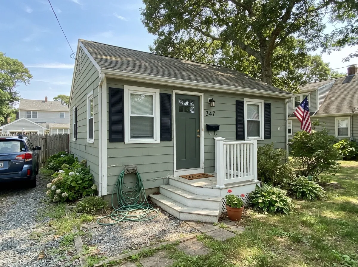 On siding it reads friendly and nature-adjacent rather than bold — the exact cottage look Sherwin-Williams built it for.