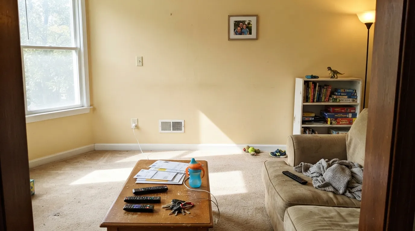 The honest shot: hard south afternoon sun stacks onto an already warm color, and next to bright white trim Creamy turns butter — the exact repaint story people describe.