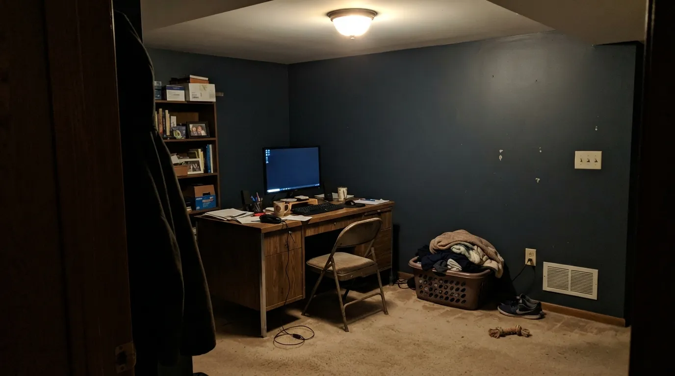 The honest shot: with no daylight the blue vanishes and Cyberspace is simply black — the exact complaint people post afterward.