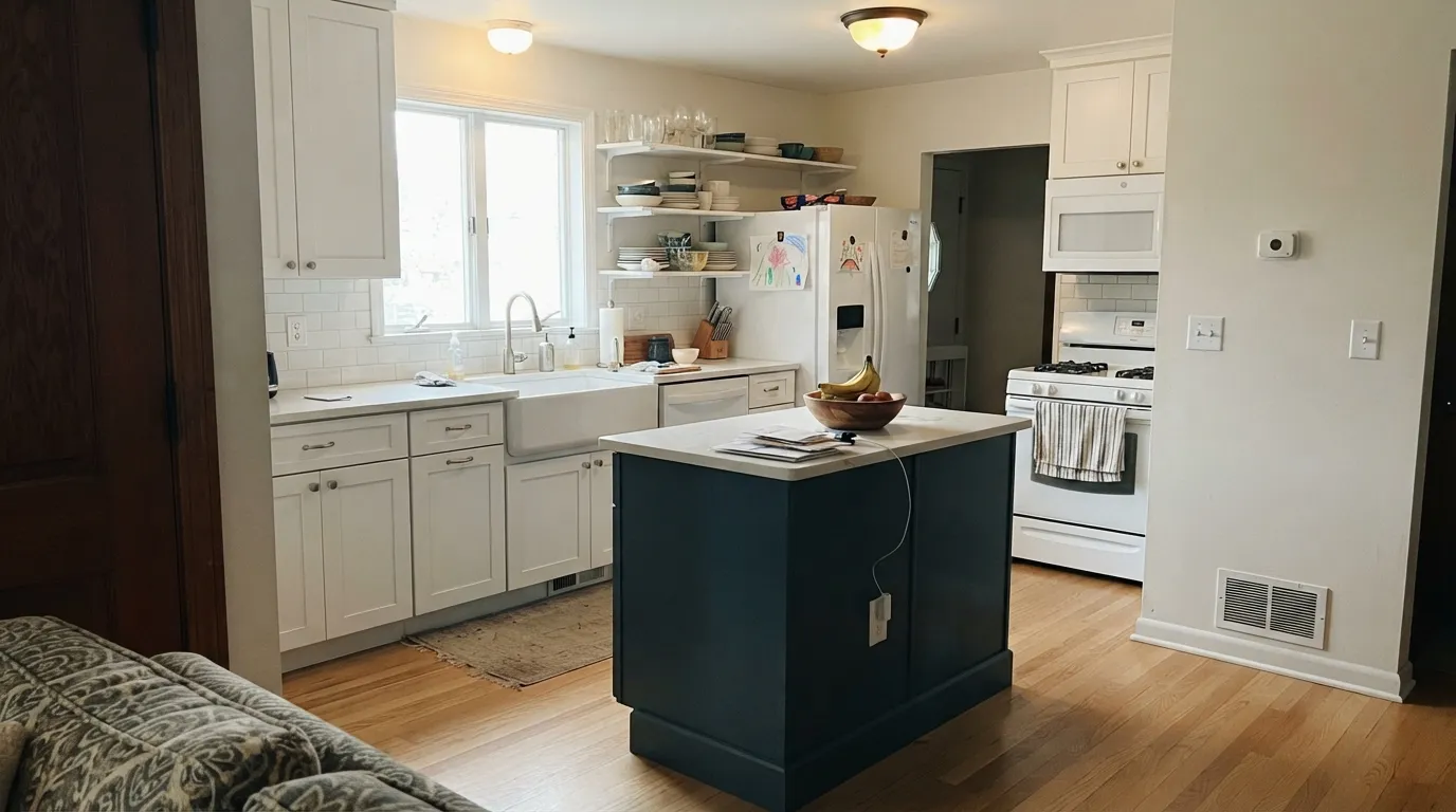 Sherwin-Williams Dark Night in a real room