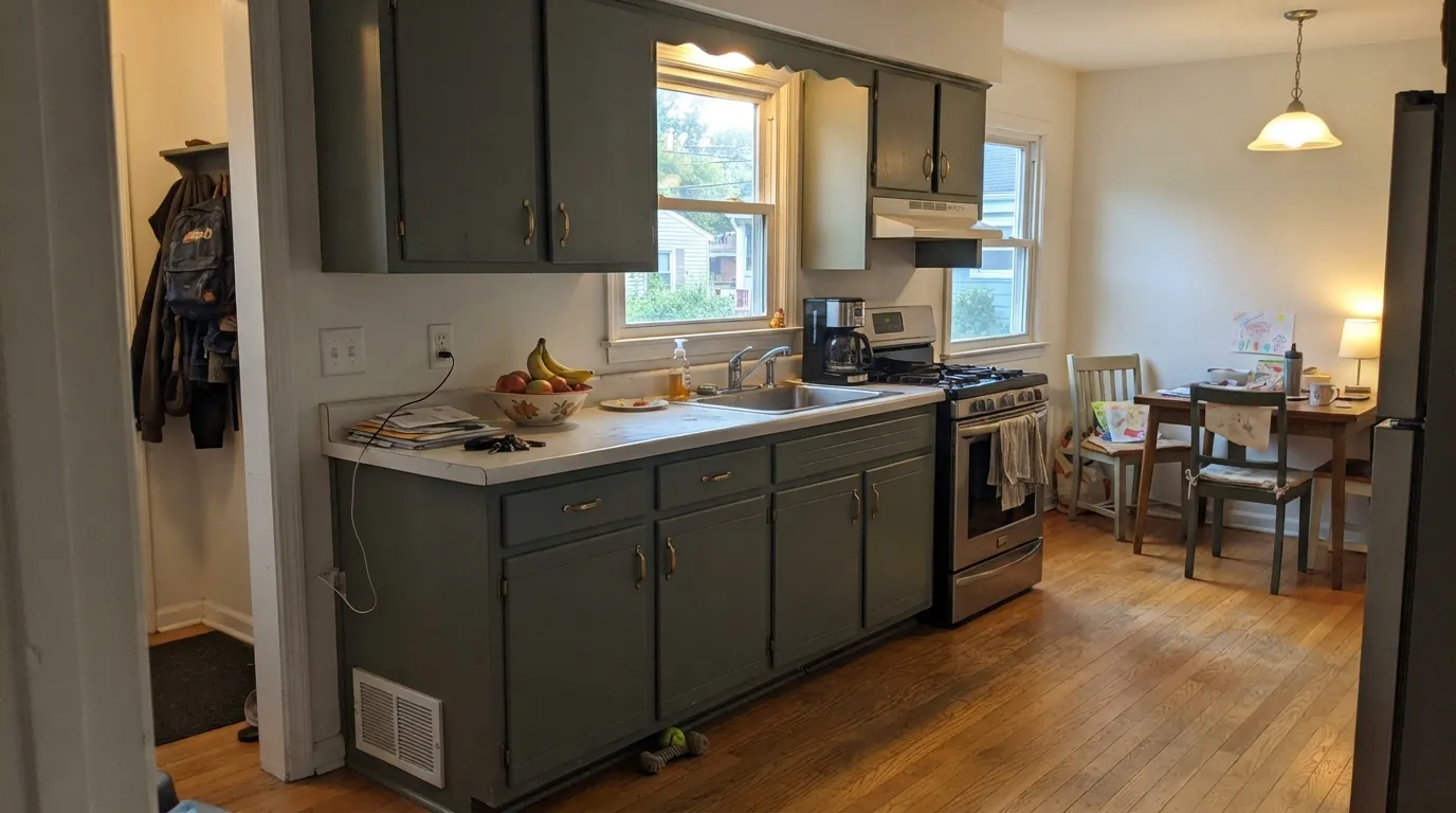Sherwin-Williams Dried Thyme in a real room