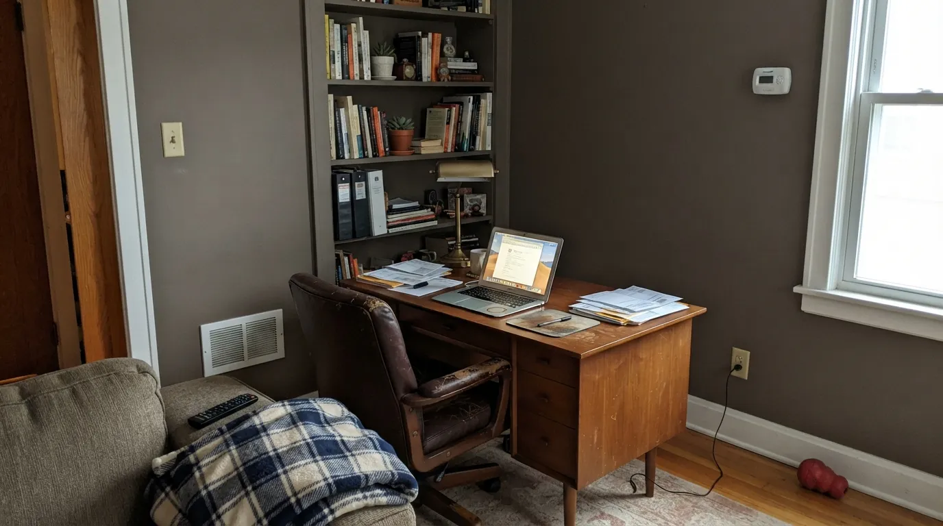 Sherwin-Williams Felted Wool in a real room