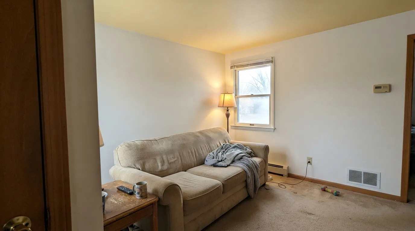 Sherwin-Williams Friendly Yellow in a real room