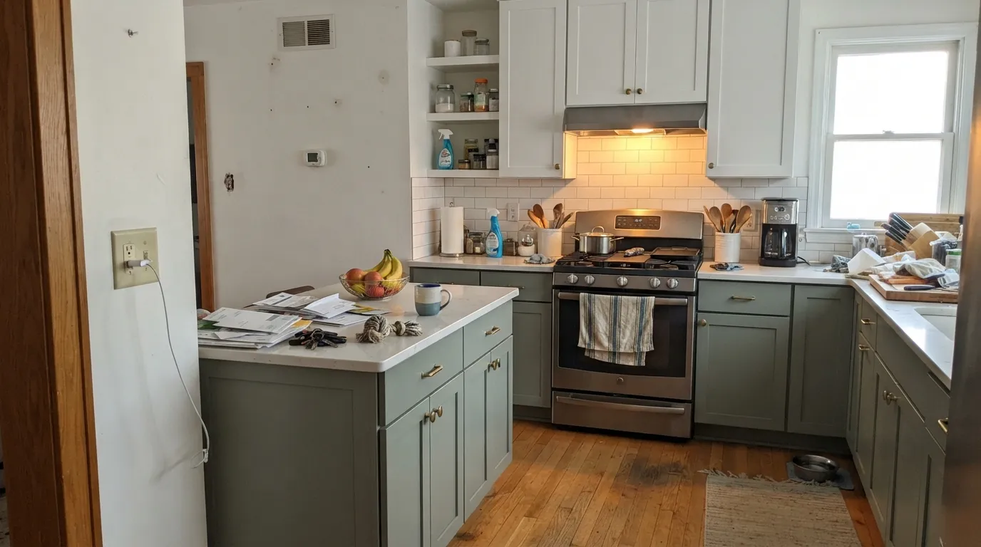 Sherwin-Williams Halcyon Green in a real room