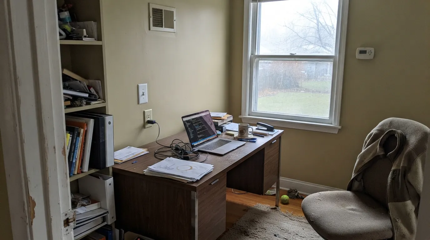 The honest shot: without warm light, Honeypot goes flat and muddy — the exact "it looked dingy, not sunny" complaint this color draws in dim rooms.
