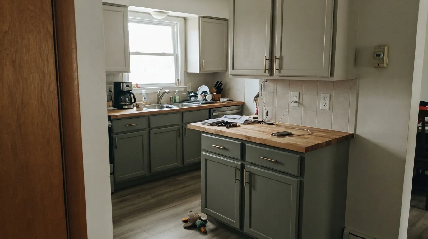 Sherwin-Williams Jasper Stone in a real room