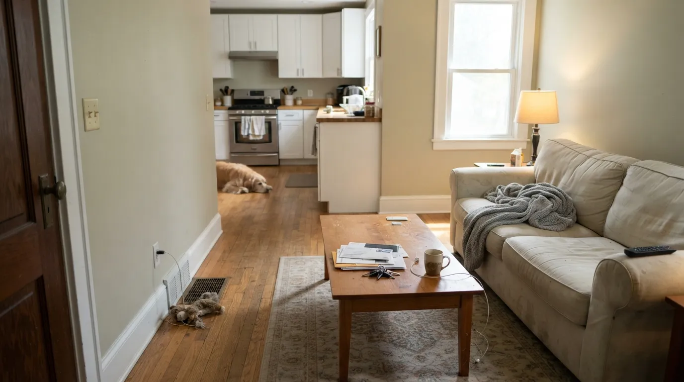 Sherwin-Williams Liveable Green in a real room