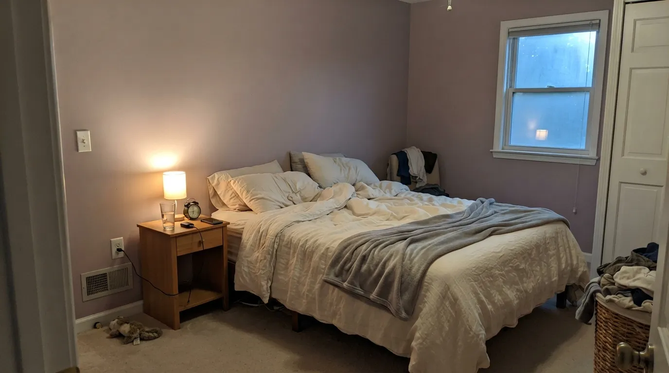 Sherwin-Williams Mauve Finery in a real room