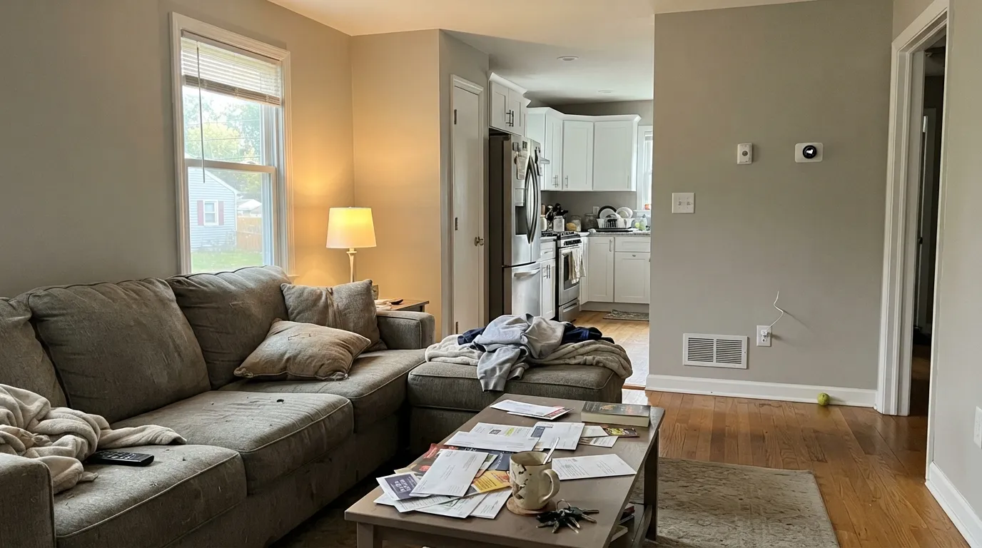 Sherwin-Williams Modern Gray in a real room