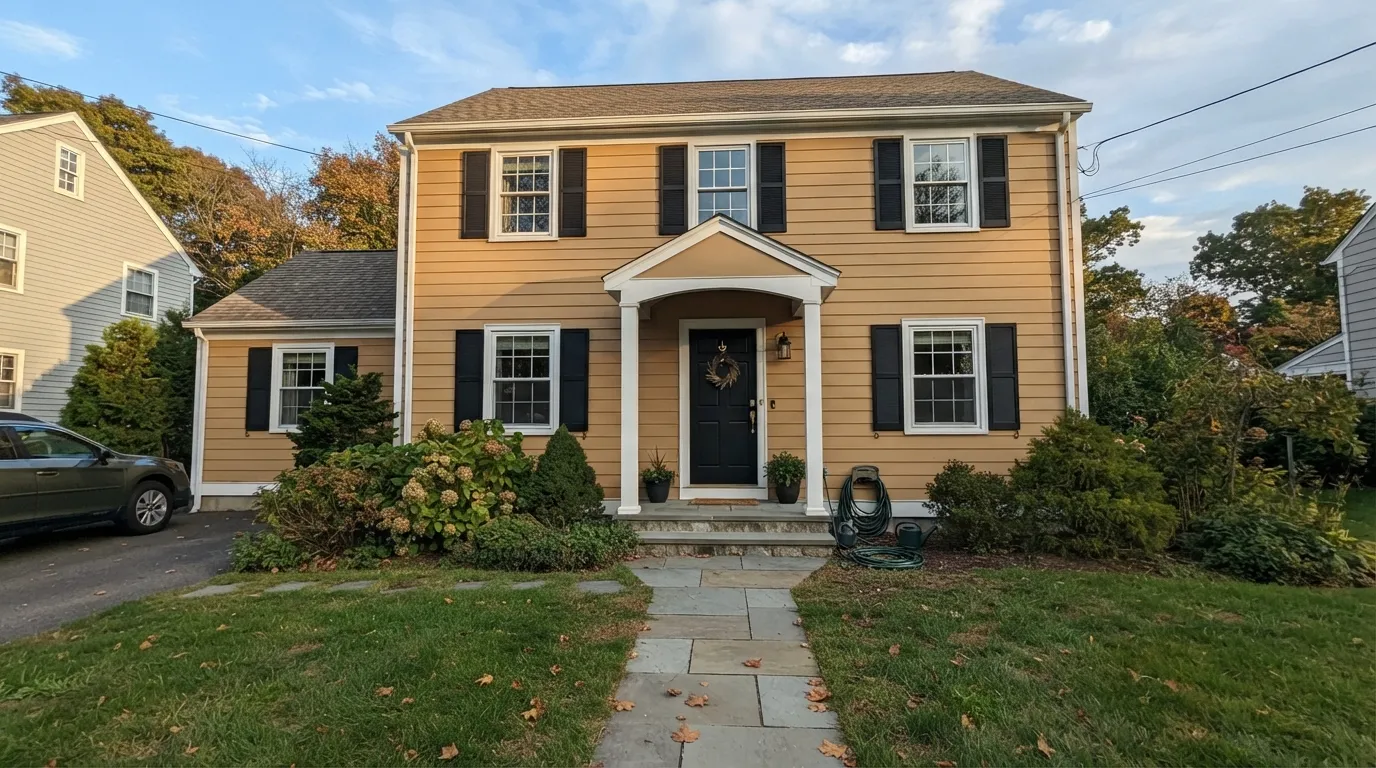 Sherwin-Williams New Colonial Yellow in a real room