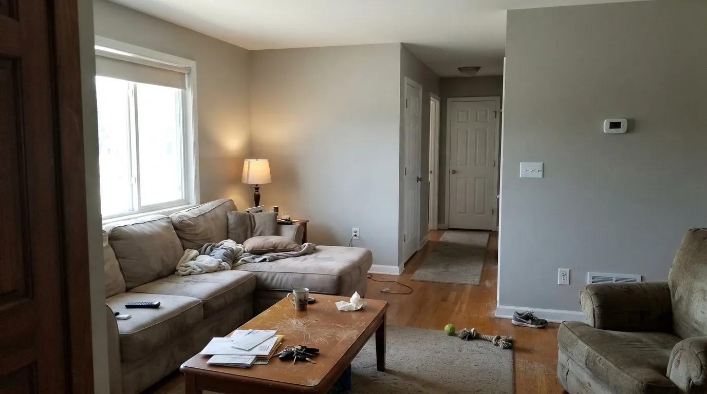 Sherwin-Williams On the Rocks in a real room