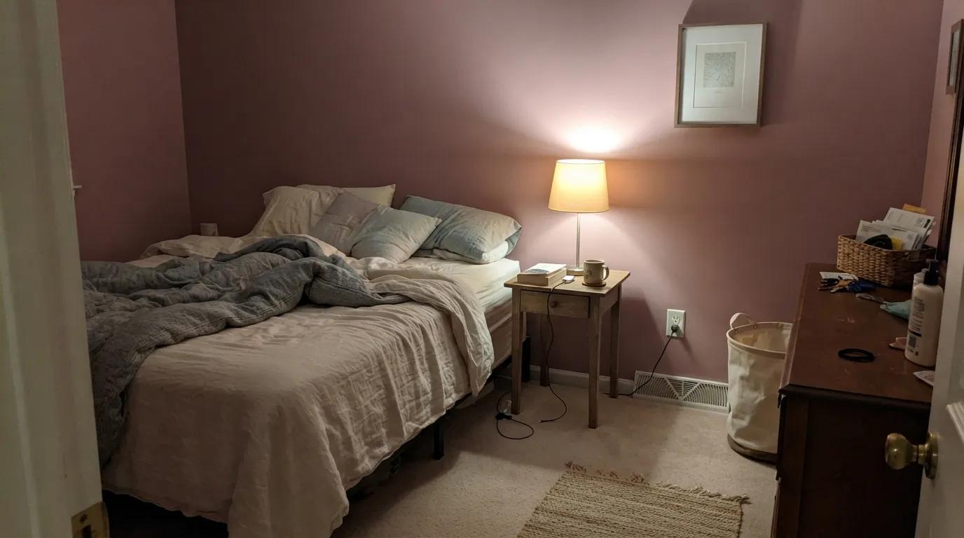Sherwin-Williams Orchid in a real room