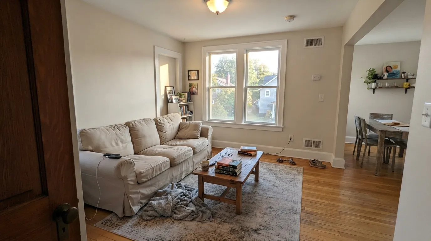 Sherwin-Williams Oyster White in a real room