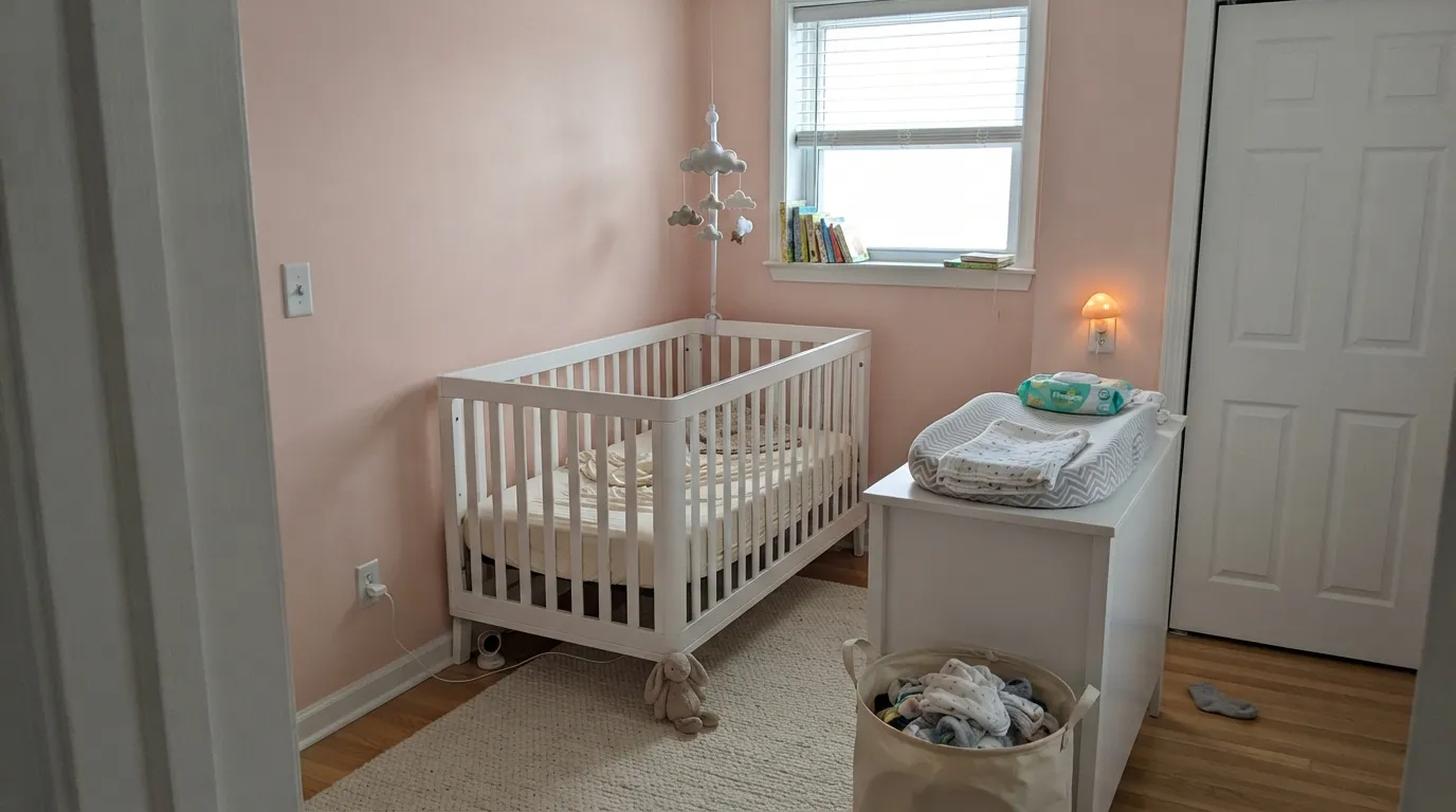 Sherwin-Williams Pink Shadow in a real room