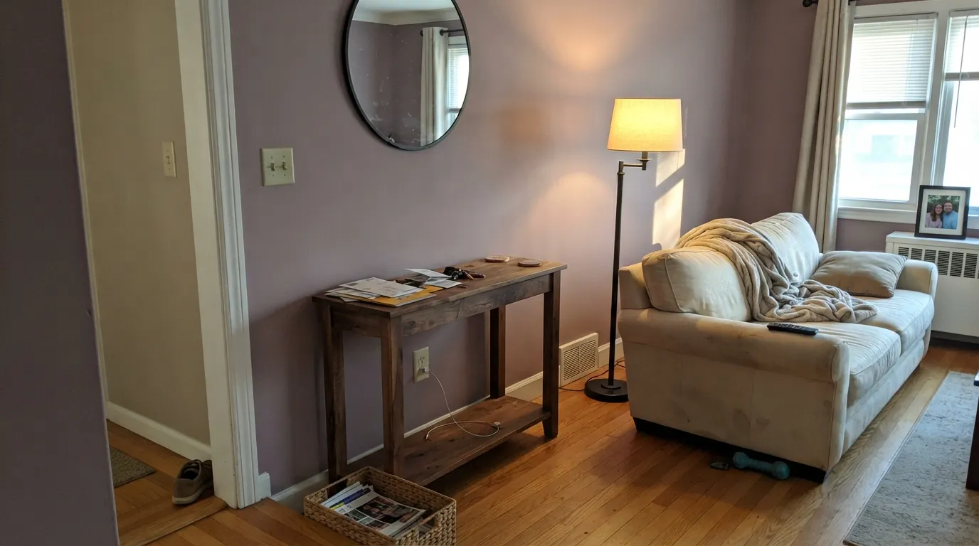 Sherwin-Williams Poised Taupe in a real room