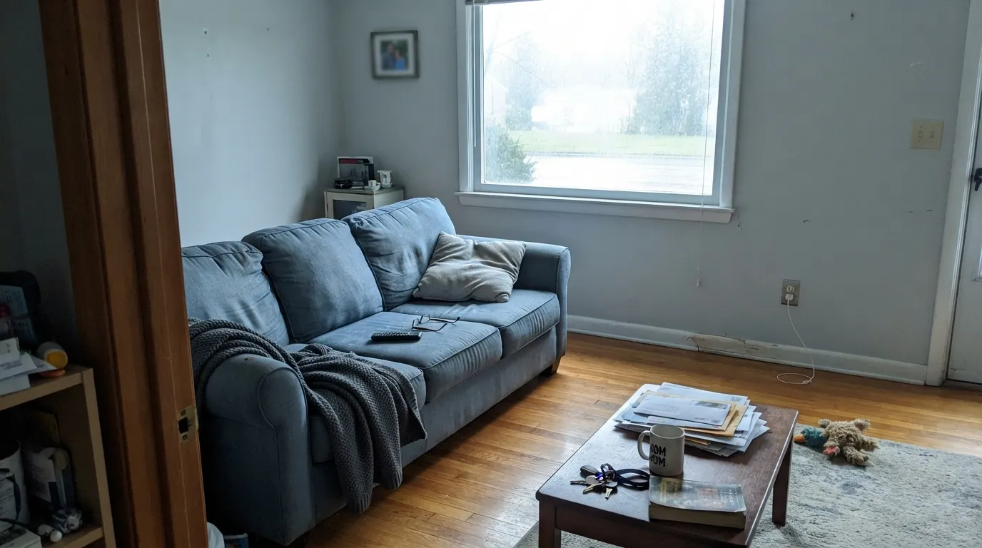 The honest shot: bright, cool daylight and the blue is impossible to miss. If you sampled this expecting plain gray, this is the surprise readers report most.