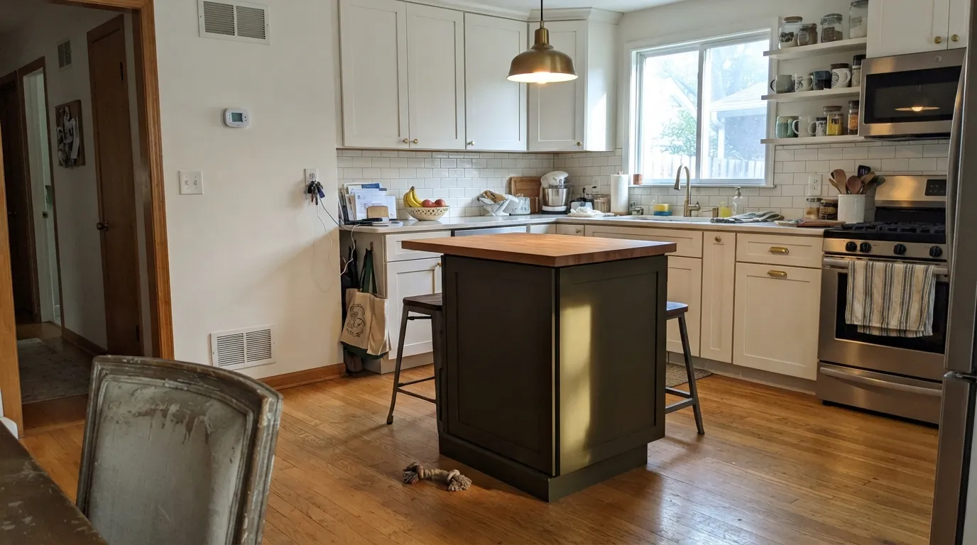 Sherwin-Williams Ripe Olive in a real room
