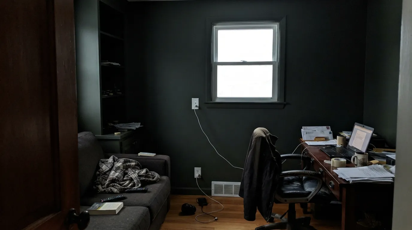 The honest shot: without real direct light, the chameleon effect disappears completely and Rock Bottom just reads as an undefined black blob — the situation behind most of its disappointed reviews.