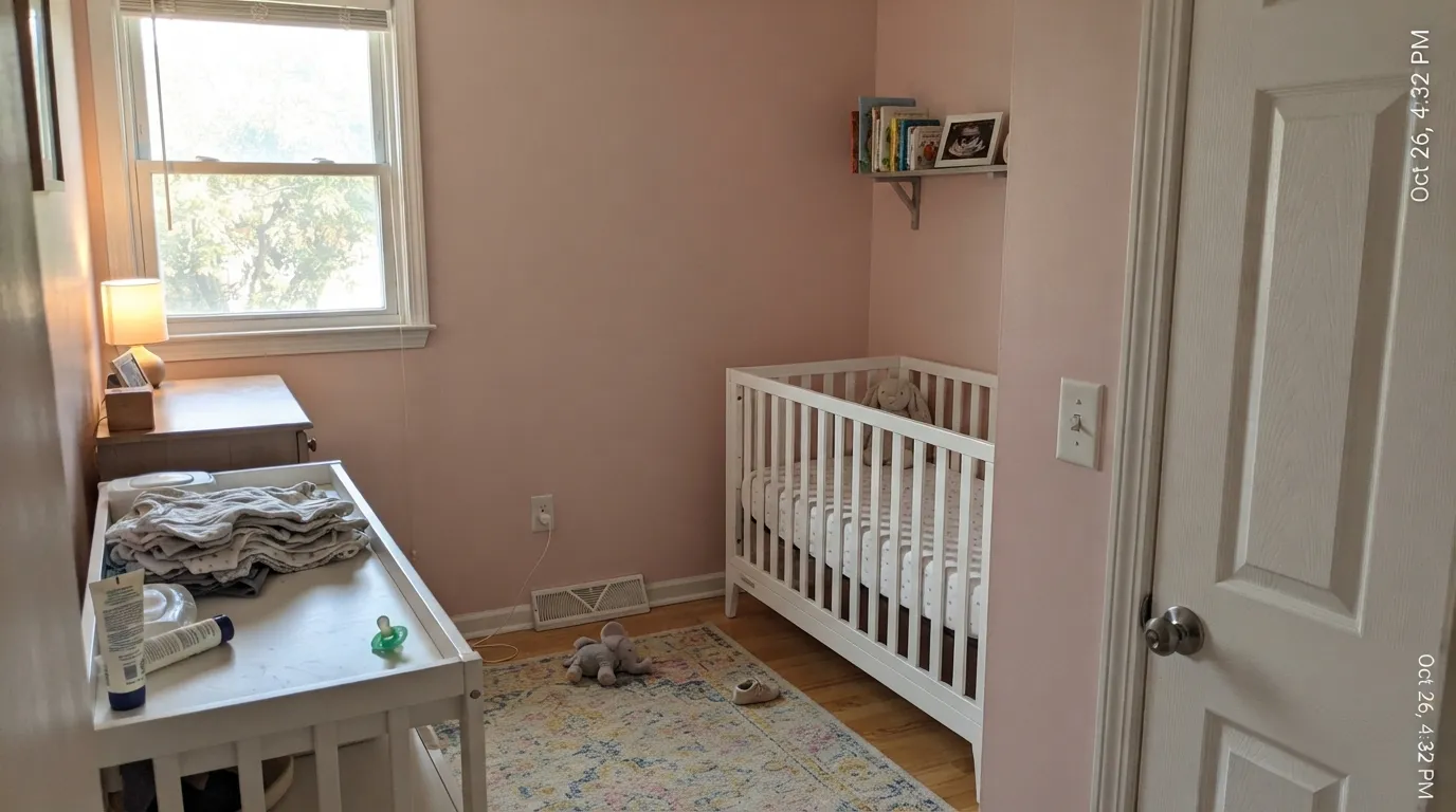 Sherwin-Williams Rose Pink in a real room