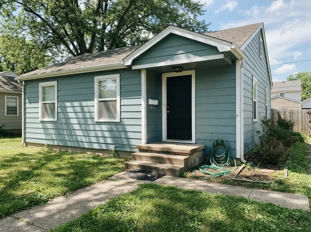 On siding, in real sun, it leans coastal-farmhouse — white trim and a black door do the rest.