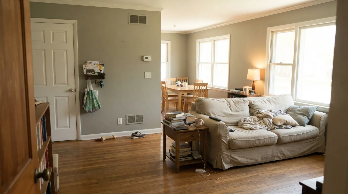Sherwin-Williams Soft Sage in a real room