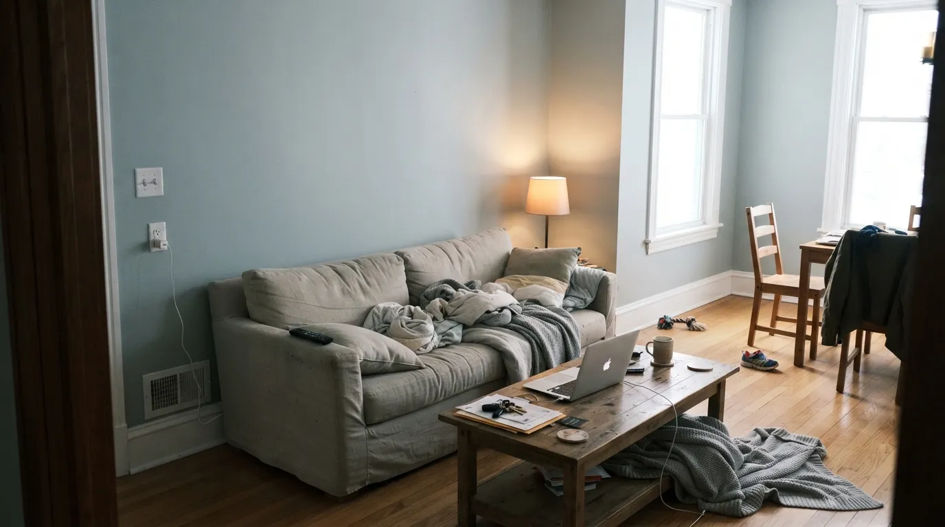 Sherwin-Williams Stardew in a real room
