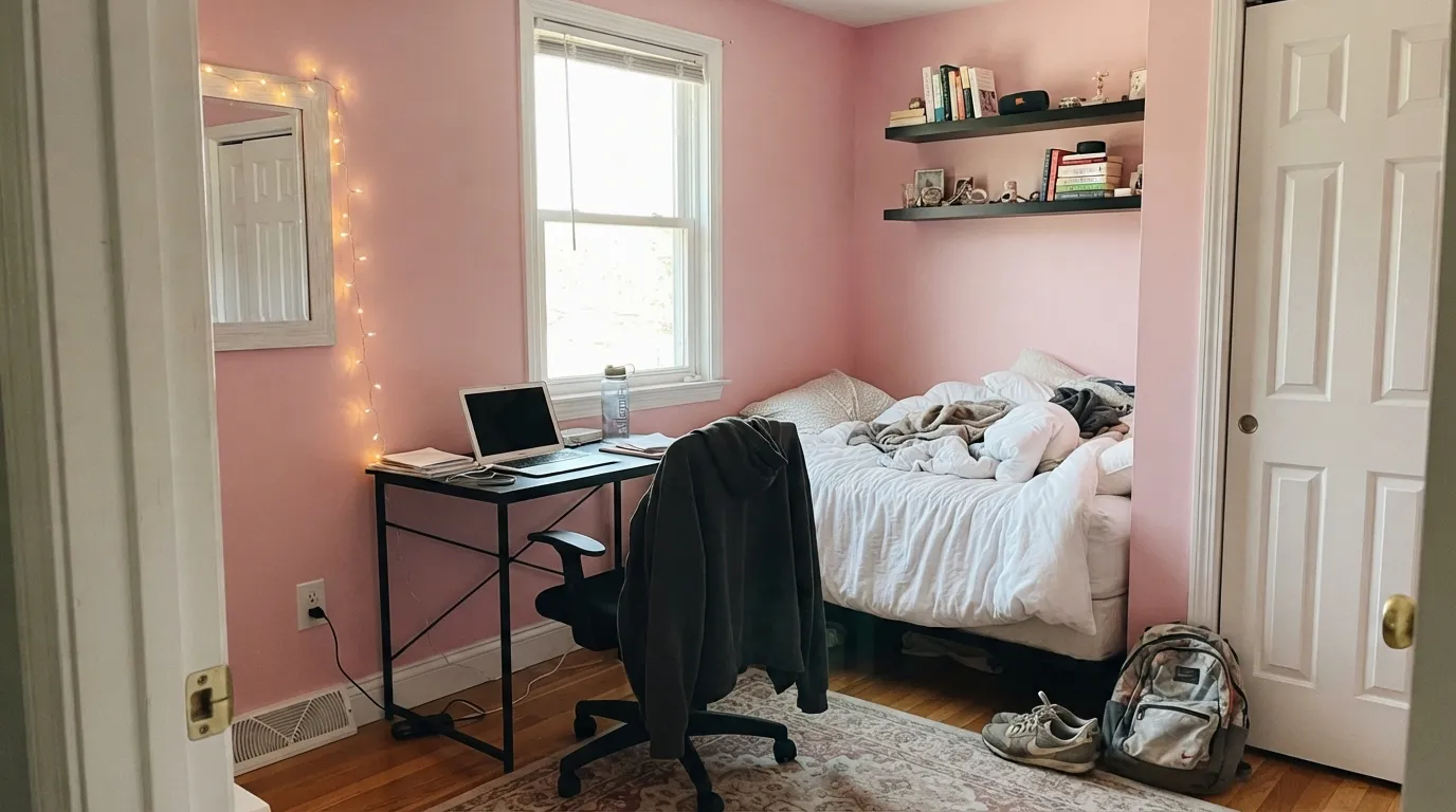 Sherwin-Williams Teaberry in a real room