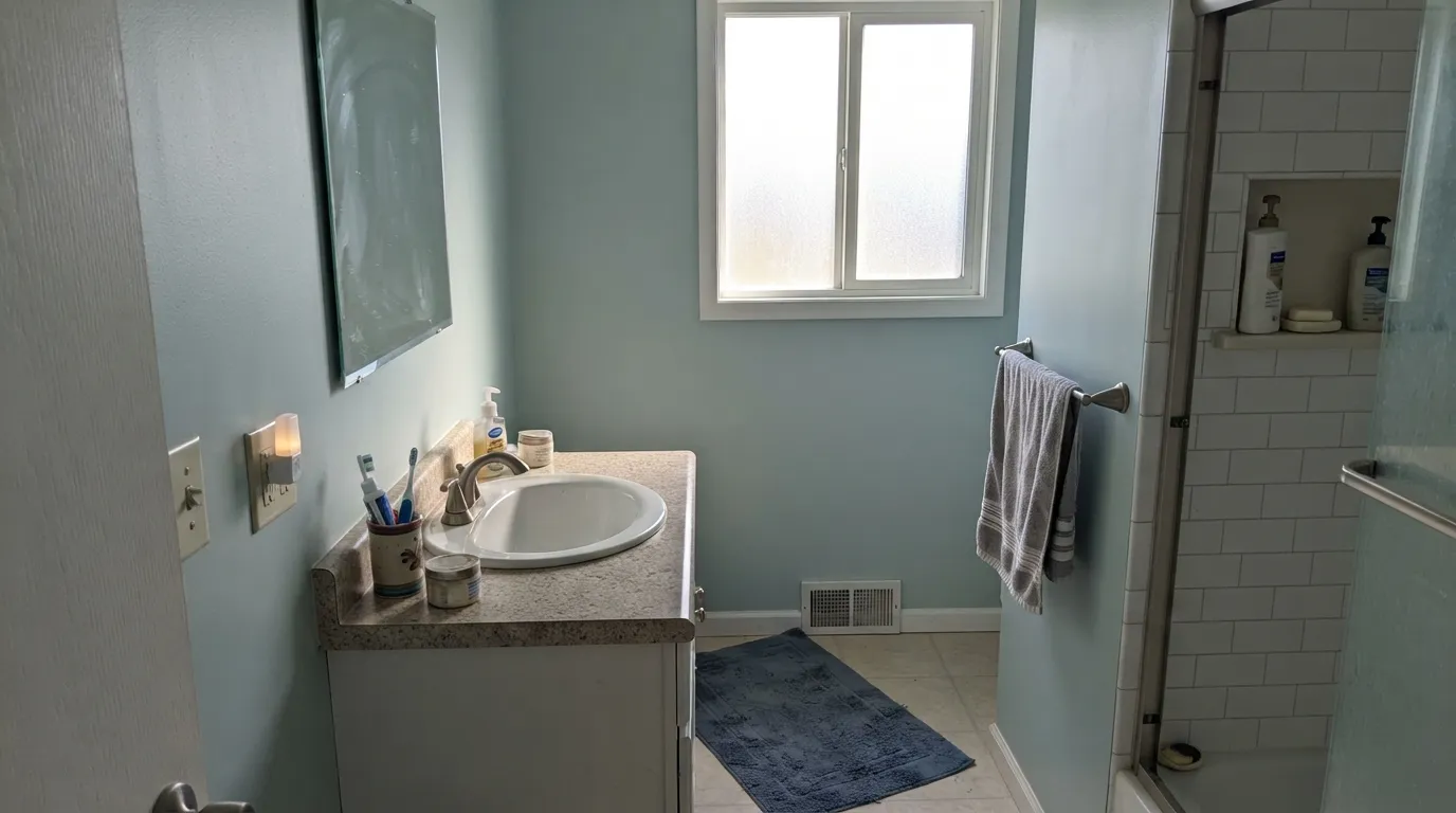 Sherwin-Williams Tradewind in a real room