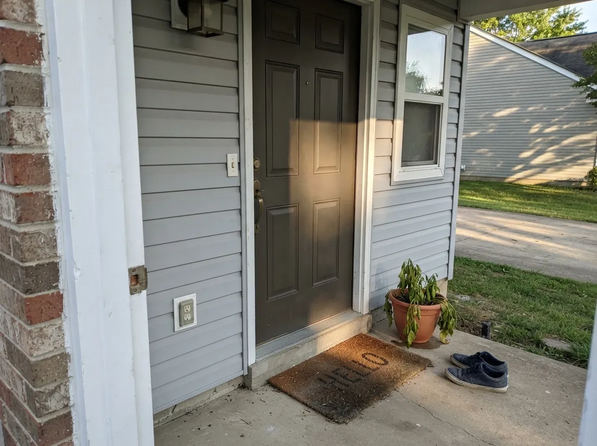 Afternoon sun on the door is the easiest way to see the bronze — outdoors this color almost never disappoints.