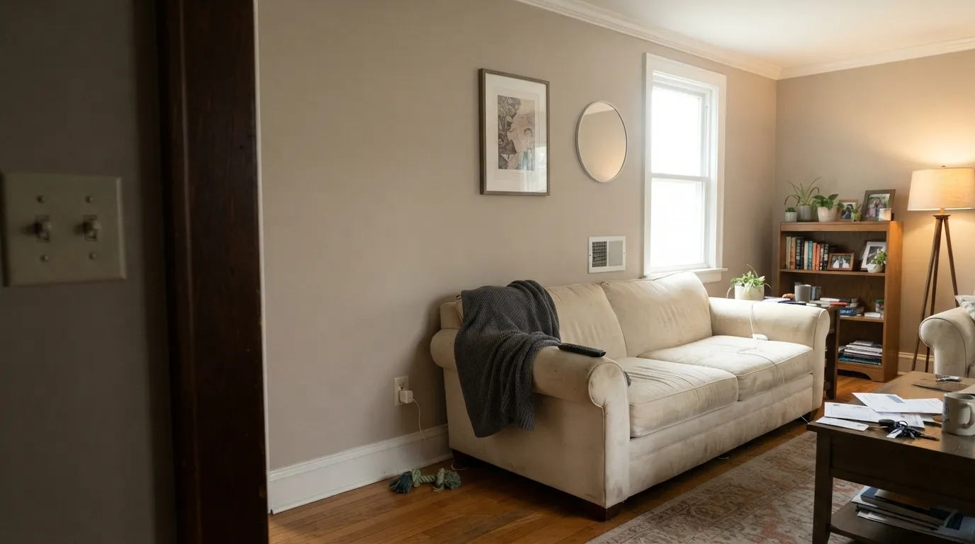Sherwin-Williams White Flour in a real room
