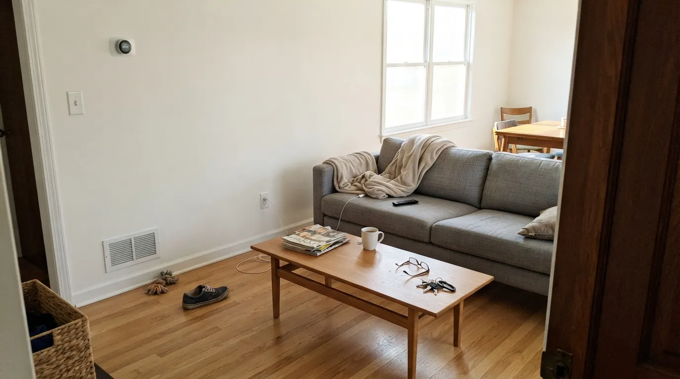 Sherwin-Williams White Snow in a real room
