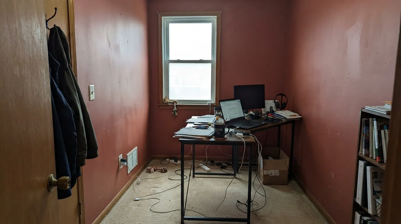 The honest shot: cool LED light and a north window drain the purple out and leave a flat, muddy brownish red — the exact complaint behind most disappointed reviews.