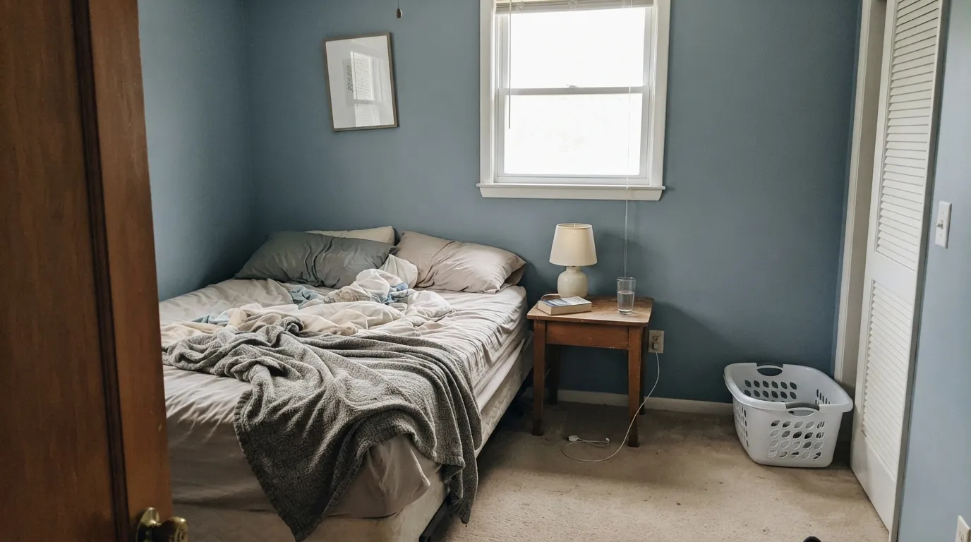 Sherwin-Williams Windy Blue in a real room