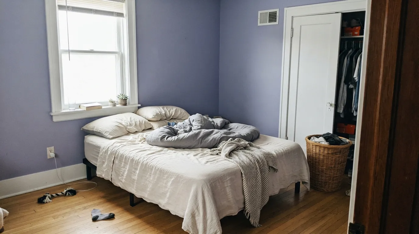 Sherwin-Williams Wisteria in a real room