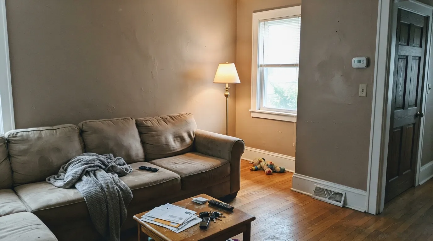 Valspar Ivory Brown in a real room