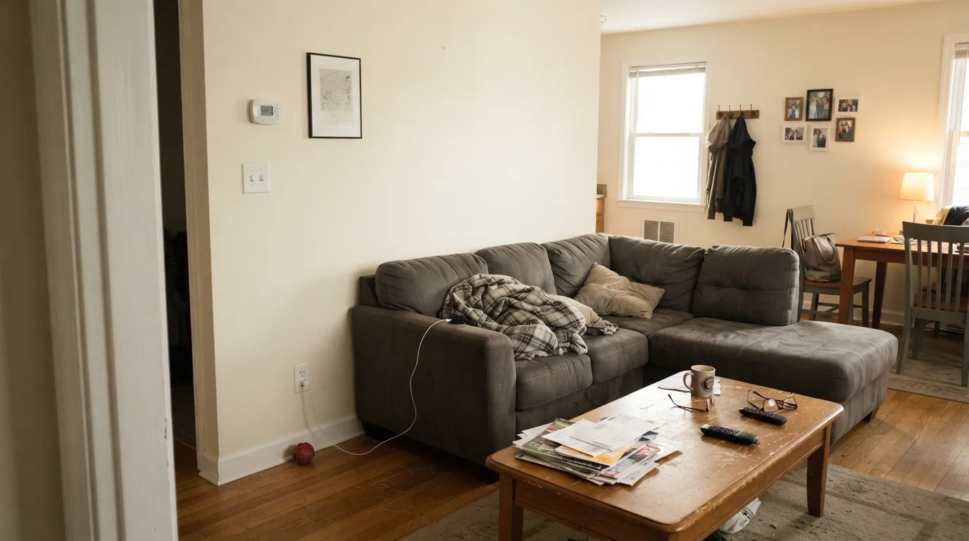 Valspar Swiss Coffee in a real room